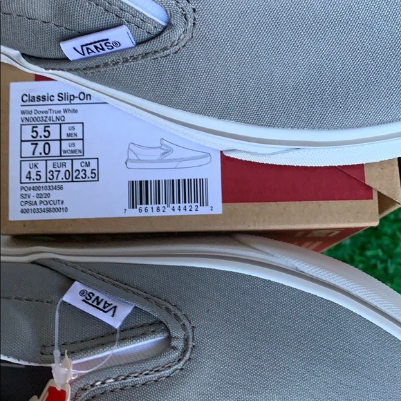 VANS CLASSIC SLIP-ON WILD DOVE/TRUE WHITE WMNS - Picture 12 of 16